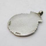 Sterling Silver & Gold Fronted Sporting Fob Medal Antique 1920 Birmingham