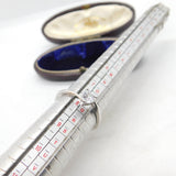 Sterling Silver Eternity Ring With Diamond Paste Vintage c1970 Size Q