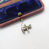 Sterling Silver Little Donkey Charm Pendant Vintage c1970