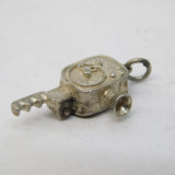 Sterling Silver Opening Traditional Video Camera Charm Pendant Vintage c1970