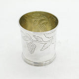 George IV Sterling Silver Floral Pattern Beaker Cup Antique 1828 London