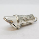 Sterling Silver Novelty Horse Hoof Vesta Case Vintage Birmingham c1990s