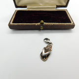 Sterling Silver Little Flip Flop Charm Pendant Vintage c1970