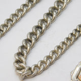 Edwardian Sterling Silver Graduating Albert Watch Chain Antique 1904 London