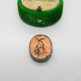 Georgian Regency Copper Roman Style Seal Intaglio Plaque Antique c1830