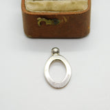 Sterling Silver Letter 'O' Charm Pendant Vintage c1970