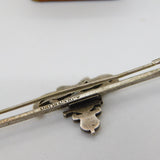 WWII-era Sterling Silver Royal Artillery Sweetheart Bar Brooch Antique c1940
