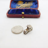 Sterling Silver Family in the Shoe Opening Charm Pendant Vintage c1970