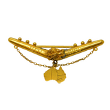 19th Century Australian 9ct Gold 'Ben Digo' Mining Rush Brooch Antique c1870s