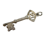 Sterling Silver 21st Birthday Key Charm Pendant Vintage c1970