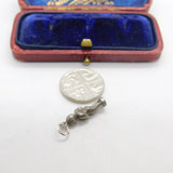 Sterling Silver Manneken Piss Statue Charm Pendant Vintage c1970