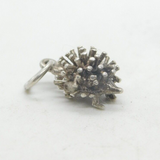 Sterling Silver Prickly Hedgehog Charm Pendant Vintage c1970