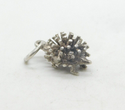 Sterling Silver Prickly Hedgehog Charm Pendant Vintage c1970