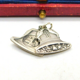 Sterling Silver Wedding Bells Charm Pendant Vintage c1970