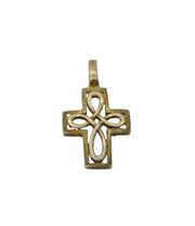 Sterling Silver Kit Heath Small Celtic Cross Studio Pendant Modern c1990s