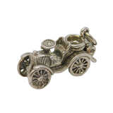 Sterling Silver Opening Motor Car Charm Pendant Vintage c1970s