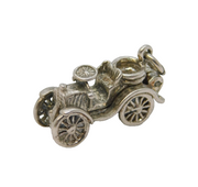 Sterling Silver Opening Motor Car Charm Pendant Vintage c1970s