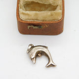 Sterling Silver Dolphin Charm Pendant Vintage c1970