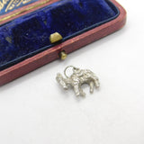 Sterling Silver Donkey Charm Pendant Vintage c1970