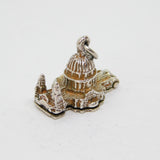 Sterling Silver Opening St Pauls Cathedral Charm Pendant Vintage c1970