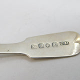 Victorian Sterling Silver Tea Caddy Spoon Antique 1854 Birmingham G. Unite
