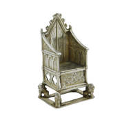 Victorian Sterling Silver Edward VII Coronation Throne Ornament Antique London