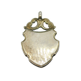 Sterling Silver Fob Medal Antique 1921 Birmingham Art Deco