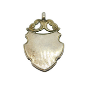 Sterling Silver Fob Medal Antique 1921 Birmingham Art Deco