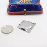Sterling Silver Queen Victoria Threepence Charm Pendant Antique 1890 Victorian