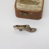 Sterling Silver Cinderella's Slipper Charm Pendant Vintage c1970
