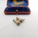 Sterling Silver Binoculars Charm Pendant Vintage c1970