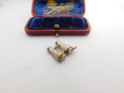 Sterling Silver Binoculars Charm Pendant Vintage c1970