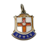 Sterling Silver Enamel Cowes Isle of Wight Charm Pendant Vintage c1970