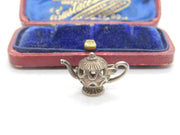 Sterling Silver Openable Little Teapot Charm Pendant Vintage c1970