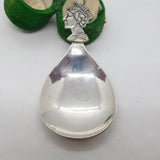 Elizabeth II Sterling Silver Silver Jubilee Tea Caddy Spoon Vintage 1977
