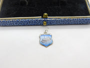 Sterling Silver & Enamel Oostende Charm Pendant Vintage c1970