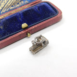 Sterling Silver Railway Train Charm Pendant Vintage c1970