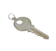 Sterling Silver Key Charm Pendant Vintage c1970