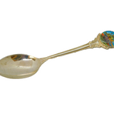 Sterling Silver Enamel Terminal 'Connards Centenary' Teaspoon Vintage 1982