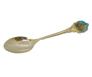 Sterling Silver Enamel Terminal 'Connards Centenary' Teaspoon Vintage 1982