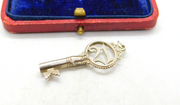 Sterling Silver Commemorative 21st Birthday Key Charm Pendant Vintage c1970