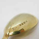 Victorian Sterling Silver Gilt Apostle Tea Caddy Spoon Antique 1868 London