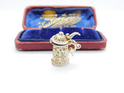 Sterling Silver Beer Tankard Charm Pendant Vintage c1970