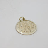 Sterling Silver St Christopher Travel Charm Pendant Vintage c1970