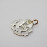 Edwardian Sterling Silver Cherub Button Conversion Pendant Antique London