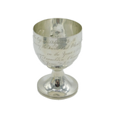 George III Sterling Silver Agricultural Presentation Goblet Antique 1808 London