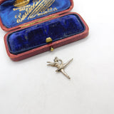 Sterling Silver Prancing Ballerina Charm Pendant Vintage c1970