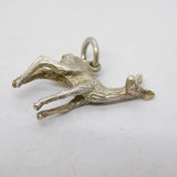 Sterling Silver Roe Deer Charm Pendant Vintage c1970s