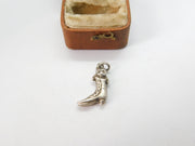 Sterling Silver Puss in Boots Charm Pendant Vintage c1970