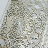 George III Sterling Silver Bird & Flower Pattern Fruit Basket Antique 1799